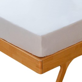 KONO Bedding Fitted Sheet - Brushed Microfibre Fitted Sheet - 30 cm Deep Pocket (White, 90 x 200 cm), BS-3 90 WE