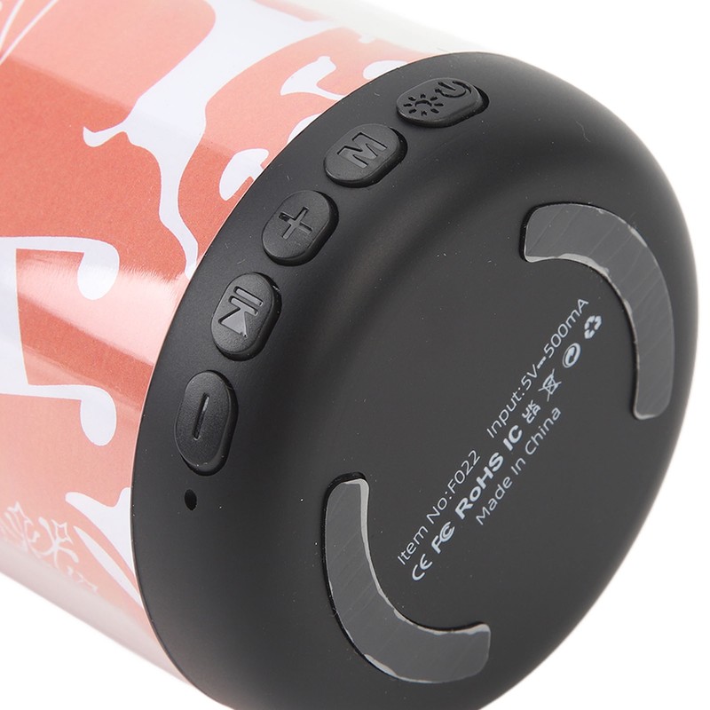 Mini Bluetooth Speaker Christmas Pattern Festive Atmosphere RGB Music Player