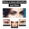 2PC Black Eye Pens with Motif Stamp and Eyeliner, Waterproof