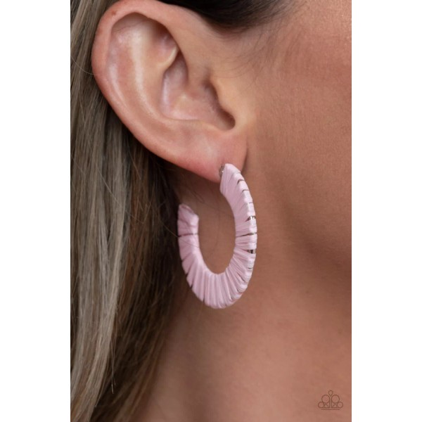 Paparazzi ~ ​A Chance of RAINBOWS Pink Earrings ~ NEW