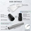 Universal Extractor Nozzle Wand, Small 3.6" Extraction Accessory Clear Head