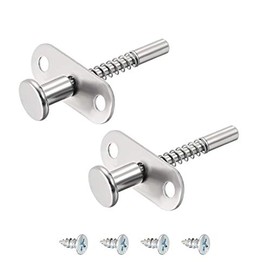 uxcell Plunger Latches Spring-loaded Stainless Steel 6mm Dia Head 6mm Dia Spring 60mm Total Length, 2pcs