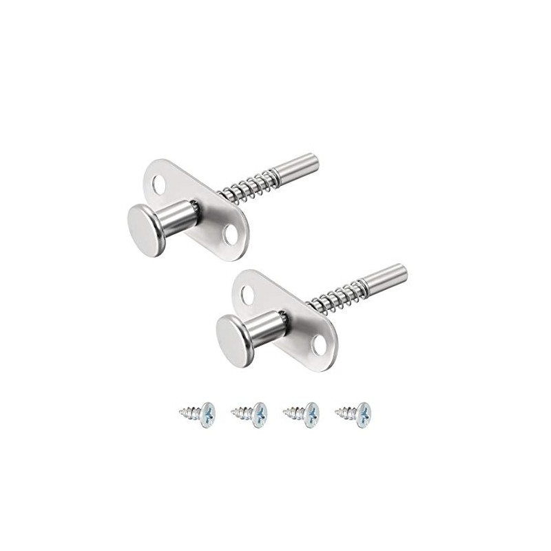 uxcell Plunger Latches Spring-loaded Stainless Steel 6mm Dia Head 6mm