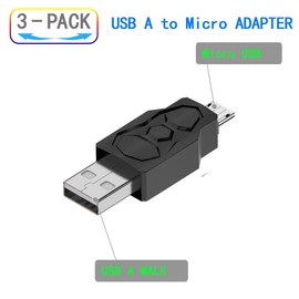 ZJKJHJY Micro USB 2.0 Adapter, Black, Type A Male/Micro-B Male, A Male to Micro B High Speed USB Cable