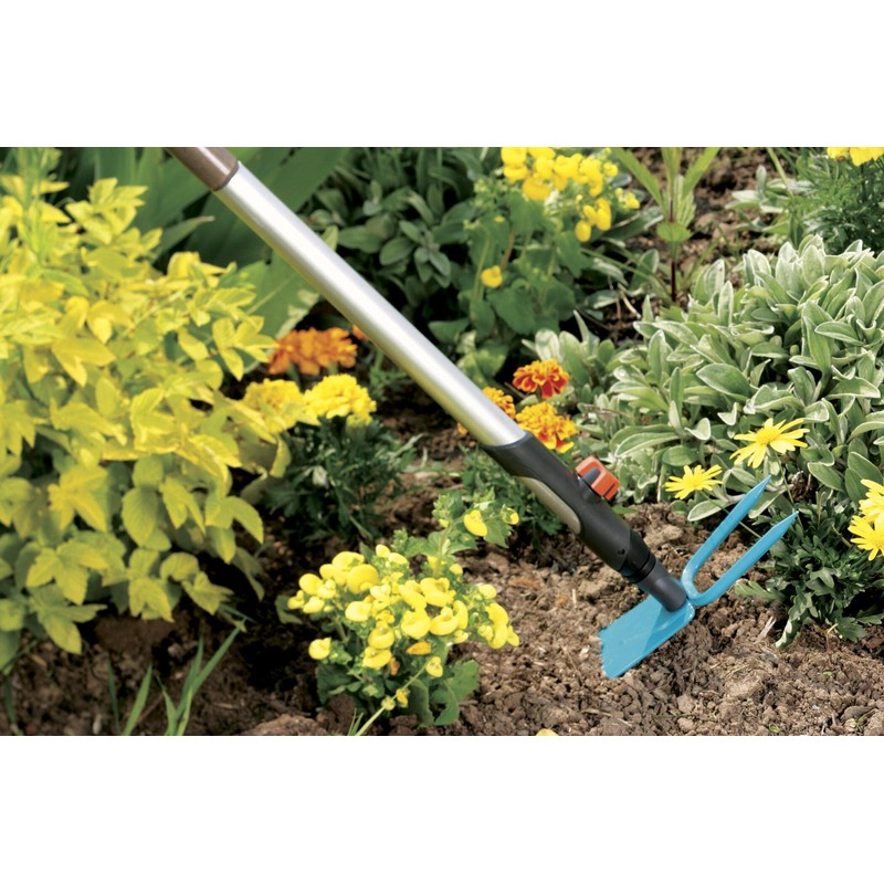 GARDENA 3215-20 Hoe, 2 Claws, Heart Shape Blade, Combination System,