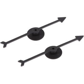 2Pcs Black Spinner Game Engaging Board Arrow Set, Home and School Party Spinners, Plastic Board Games Craft Accessories