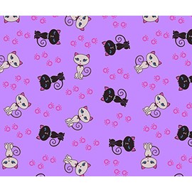 Premium Microfiber Cleaning Cloth Cute Purple Cats For Glasses Spectacles Cameras Lenses Phones Microfibre