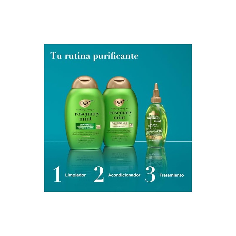 OGX, Tratamiento Extra Fuerte de Tea Tree y Menta, 4