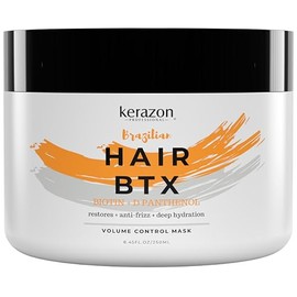 KERAZON - Mascarilla de tratamiento BTX brasileña para el cabello de 8 onzas, 8.0 fl oz, proporciona reparación para dañado, seco, alisado, acondicion