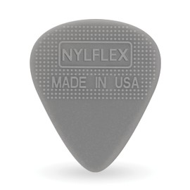 D'Addario Accessories Nylflex Guitar Picks - Nylon Guitar Picks with Grip - Great for Vintage Electric Sounds and Acoustic Strumming - 10 pack, Medium (.75mm)