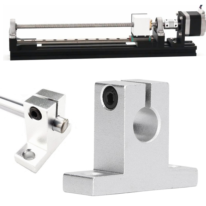 10 Pcs Linear Motion Rail Guide Support Aluminum Alloy High