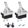 2 Pcs SPDT Mini Micro Toggle Switch, ON/Off 2 Position