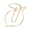 100 Pcs Paper Clip Gold Cute Lemon Shaped Bookmark Clips