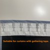 60 pcs Stainless Steel Curtain Hooks Drapery W Shape Hook