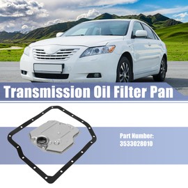 X AUTOHAUX 1 Set 3533028010 Transmission Filter Oil Pan Gasket Kit for Toyota Camry 2002-2004