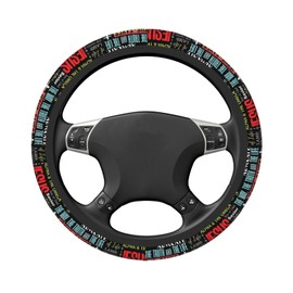 Jesus Cross Steering Wheel Cover Universal 15 Inch Car Accessories Protector for Women Men