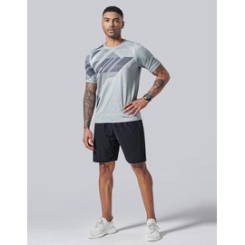 5 Pack Men’s Active Quick Dry Crew Neck T Shirts | Athletic Running Gym Workout Short Sleeve Tee Tops Bulk (Set 3, X-Large)