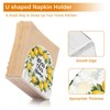 Summer Lemon Wreath Napkin Holder for Tables Paper Cocktail Napkin