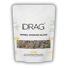 Herbal Smoking Blend - Drag (Blend of Exotic Flowers and Herbs) 30grams (1 oz) (Vibe) - Mix of Chamomile, Holy Basil, Marigold and Sage