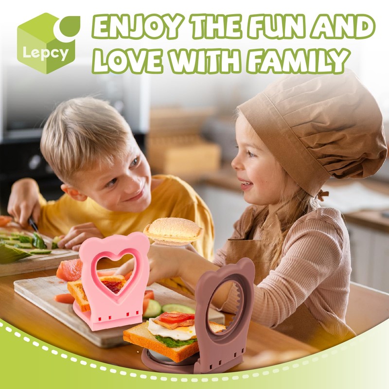 Uncrustables Sandwich Maker Sealer Cutter, Crustless Sandwich Cutter, PB&J Uncrustable