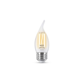 WiZ Clear 40W BA11 Tunable White Filament LED Smart Candle-Shaped Bulb - Pack of 1 - E26- Indoor - Connects to Your Existing Wi-Fi - Control with Voice or App - Matter Compatible