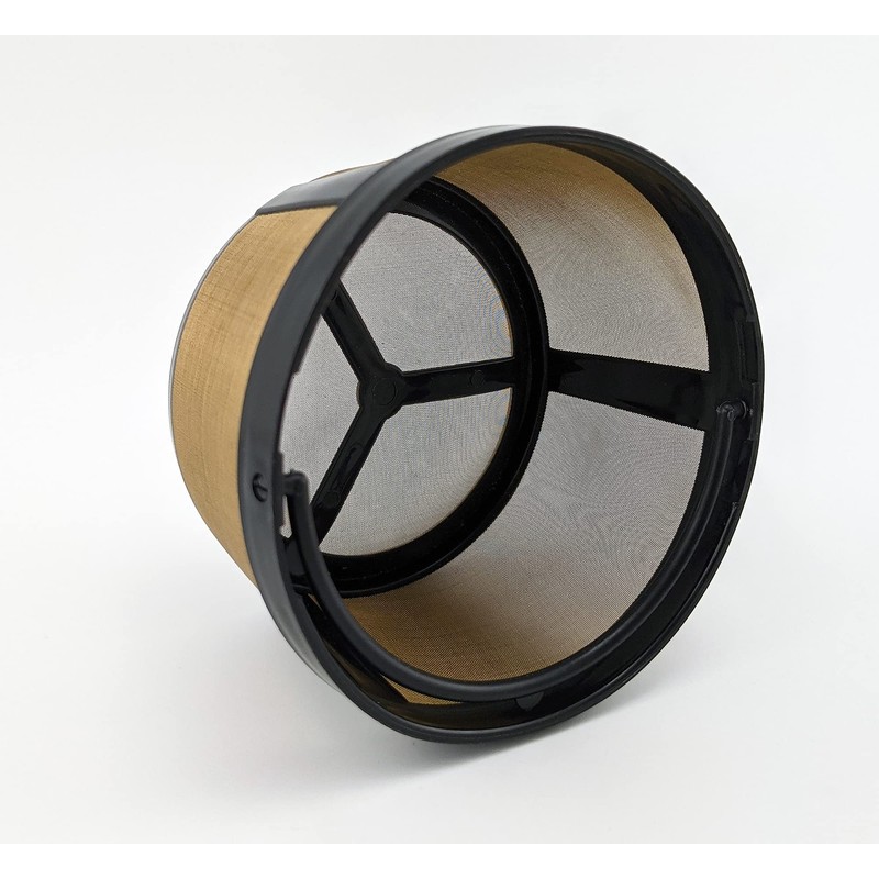 NRP 2-pack 5cup Gold-tone Basket Permanent Coffee Filter Compatible for