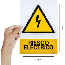 Yellow PVC Electric Sign 21 x 30 cm