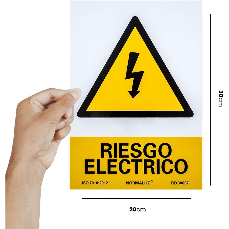 Yellow PVC Electric Sign 21 x 30 cm