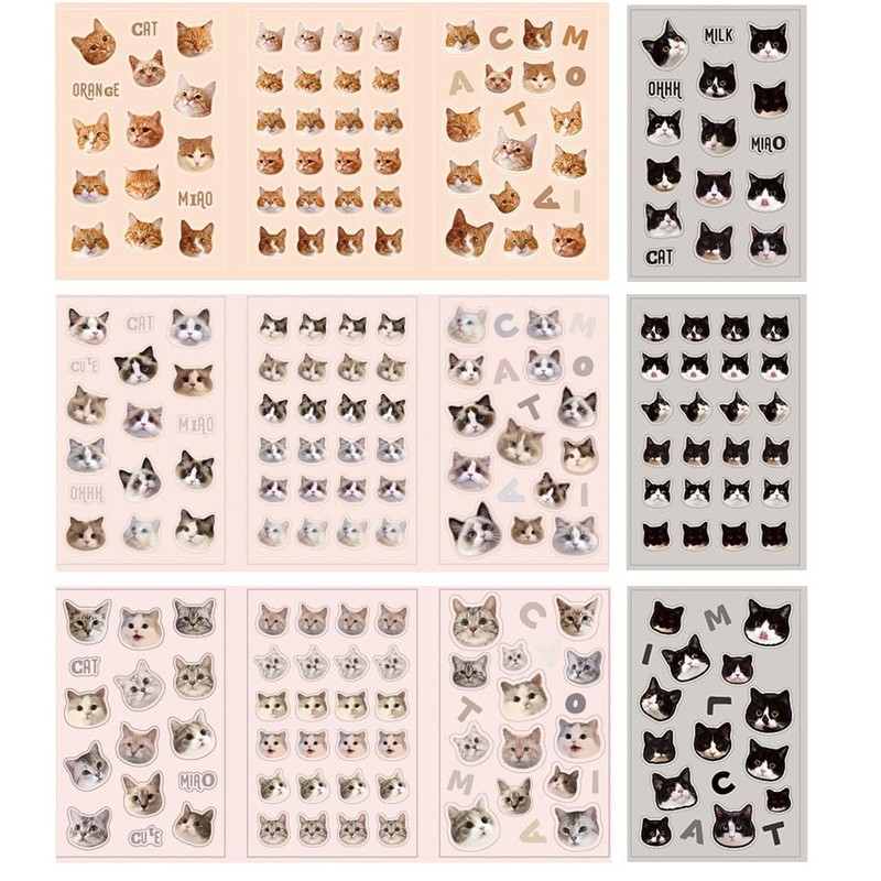 Collage Material Seal, Flake Seal, Sticker, Large Volume, Notebook, Stylish,