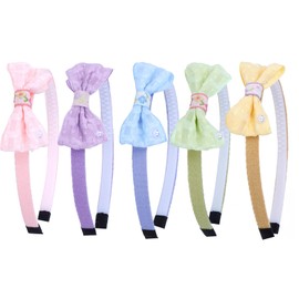 CURASA Cute Headband Bows Headbands Girls Hair Bands for Little Girls Little Girl Hair Accessories (5 Colors)