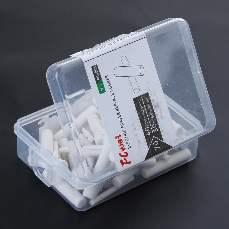 Lyguy Electric Eraser Replacement Erasers, 2.3mm & 5mm Refills, 70