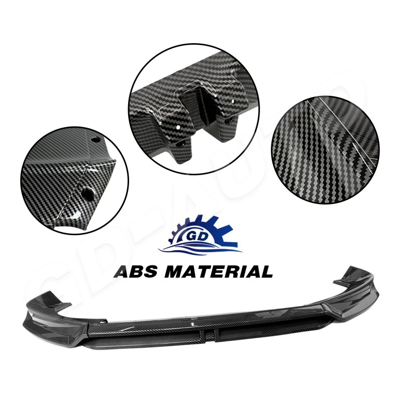 GD-AUTO Front Spoiler Lip Splitter Body Kit For 2021-2023 Mustang