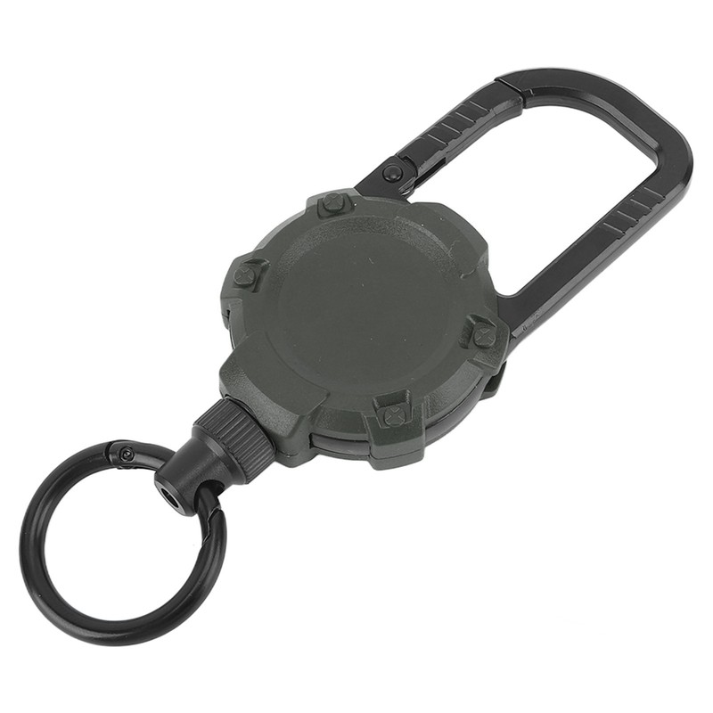 Magnetic Retractable Keychain Stainless Steel Wire Easy Pull Buckle Carabiner