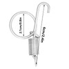 Haofy Pack of 20 Multifunctional Cage Door Spring Hooks Metal