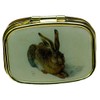 Fridolin Pillendöschen Albrecht Dürer-Feldhase aus Metall, bunt, 5.1x3.6x1.8 cm