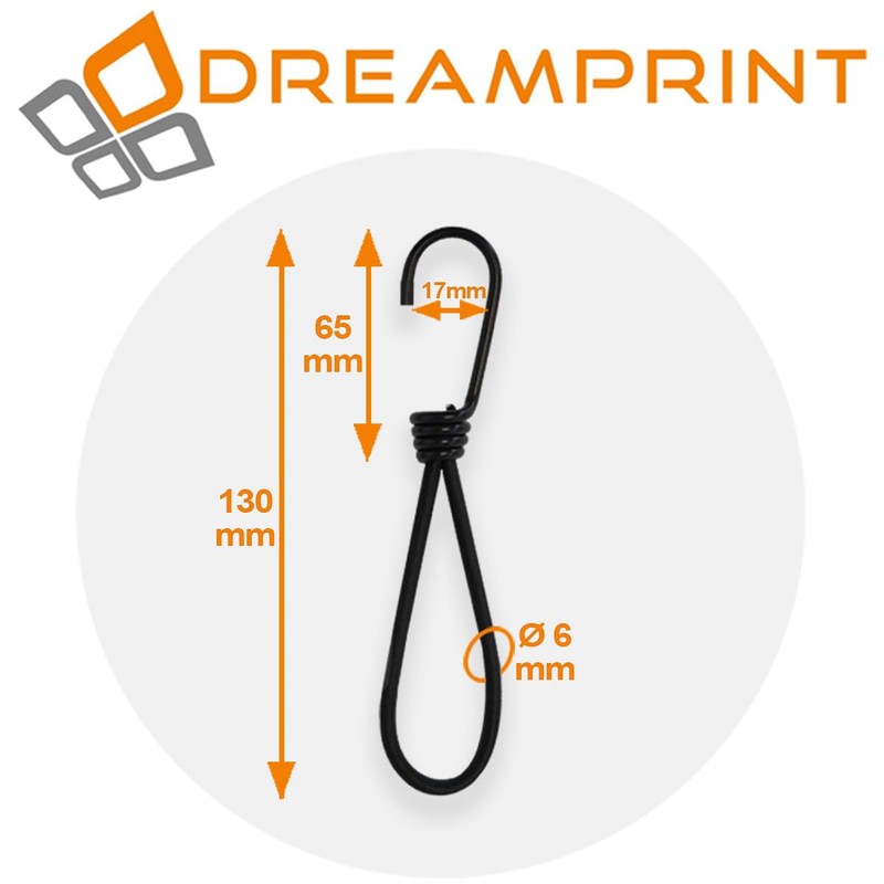 Dreamprint Expander Loop with Hooks, Pack of 25 / 13
