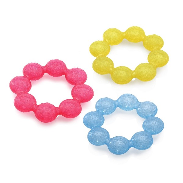 Nuby IcyBite Soother Ring Teether, Colors May Vary, 1 Count