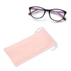 HARFINGTON 5pcs Eyeglass Pouch Soft Microfiber Sunglasses Storage Bag Portable