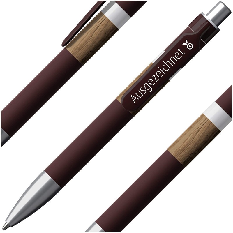 immi Prodir DNA Real Wood Ballpoint Pen, 1.4 Blue Refill,