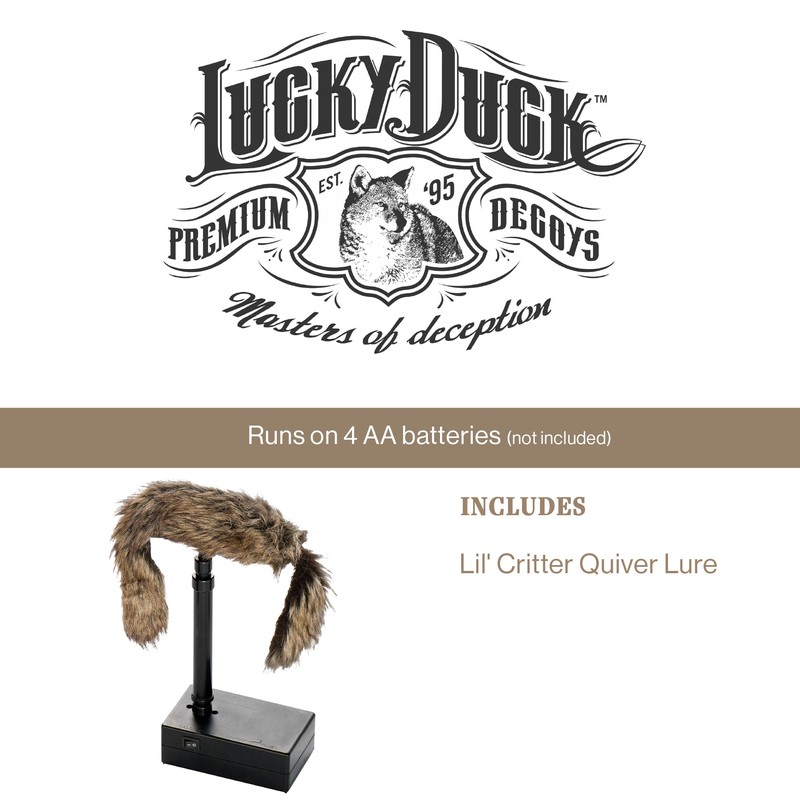 Lucky Duck Lil' Critter Quiver Lure for Coyote, Bobcat, Predator
