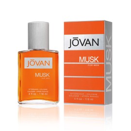 Jovan Musk for Men Aftershave 4 fl oz (Pack of 1), Notes of Carnation, Lavender, and Amber, Men's Fragrance, Long Lasting, Everyday Fragrance