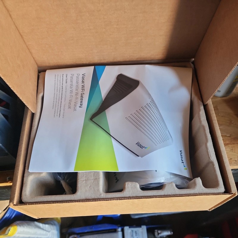 ViaSat Afterburner RG1100 WiFi Gateway Router with Power Supply &