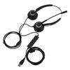 Call Center USB Headset Light Weight Noise Cancelling USB Call