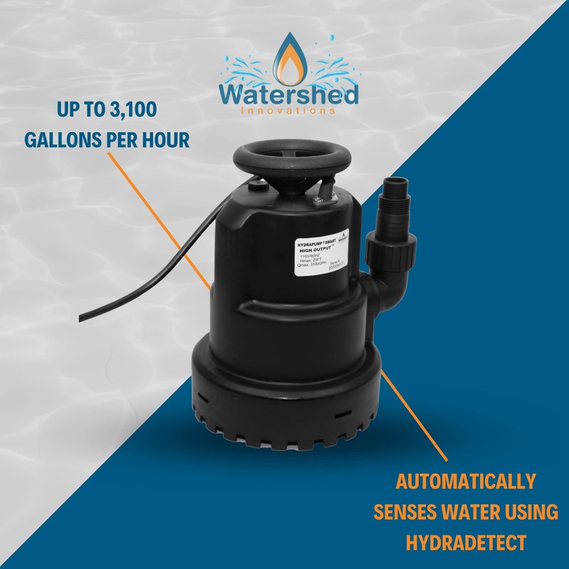 Watershed Innovations HydraPump Smart High Output Automatic Pump - Submersible