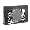 Impossible Puzzle 1000 Pieces Twisted Spiral Pattern Black and White