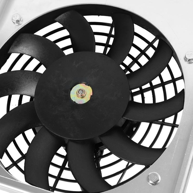 Smileracing Aluminum Shroud+9" Fan+Thermostat Relay Kit Compatible with Radiator 1991-2001