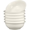 Orkim 6 Pack White Ceramic Bowls, 7 Inch Wide Shallow