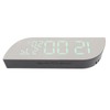 Digital Alarm Clock Multifunction Innovative Silent Temperature Humidity LED Mirror