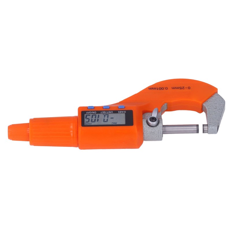 Digital Micrometer Electronic Spiral Thickness Measuring Tool 0.001mm Resolution Gauge