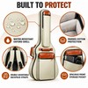 Padded Acoustic Guitar Gig Bag, Water-Resistant Oxford Carry Case with